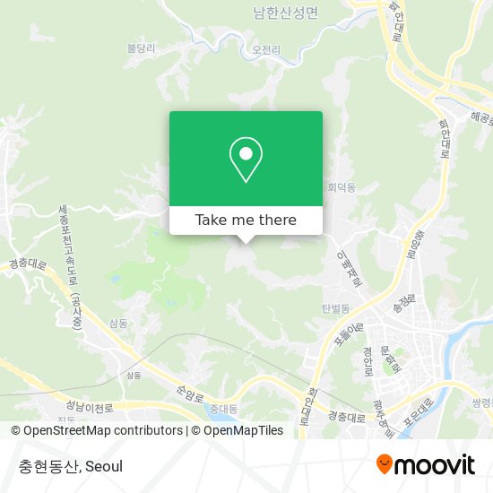 충현동산 map