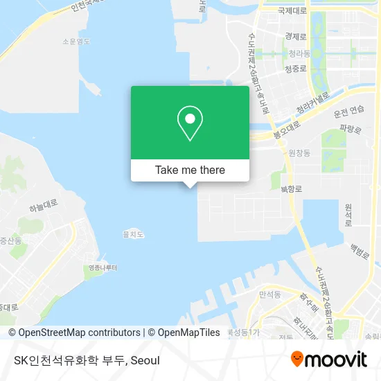 SK인천석유화학 부두 map