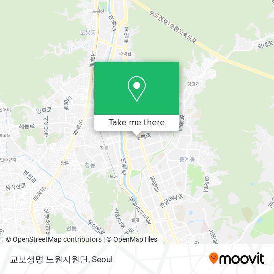 교보생명 노원지원단 map