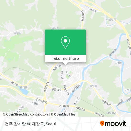 전주 감자탕 뼈 해장국 map