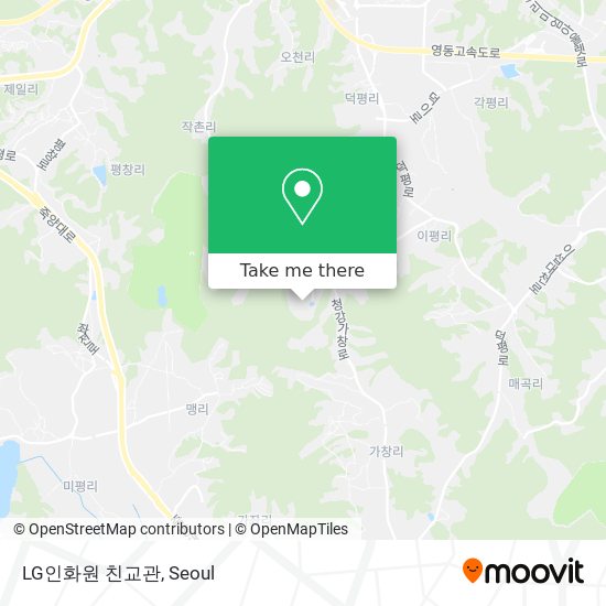 LG인화원 친교관 map