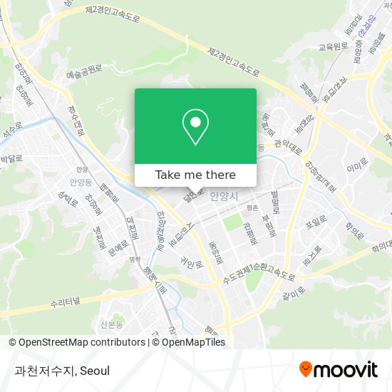 과천저수지 map