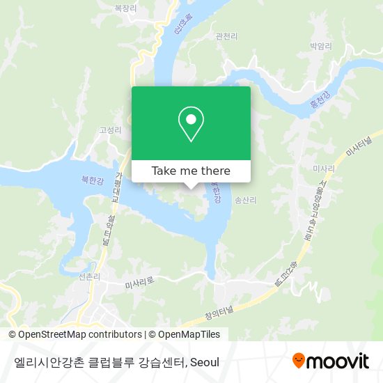 엘리시안강촌 클럽블루 강습센터 map