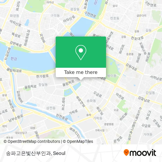 송파고은빛산부인과 map