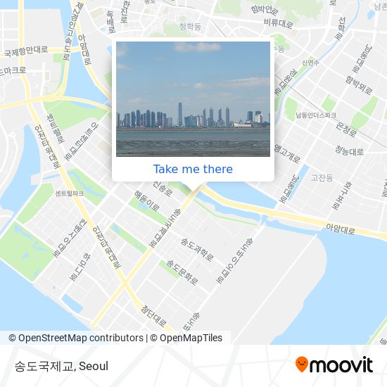 송도국제교 map