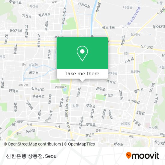 신한은행 상동점 map