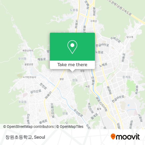 창원초등학교 map