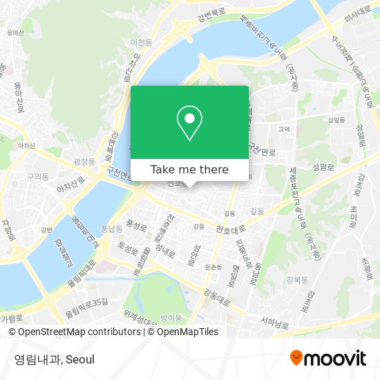 영림내과 map