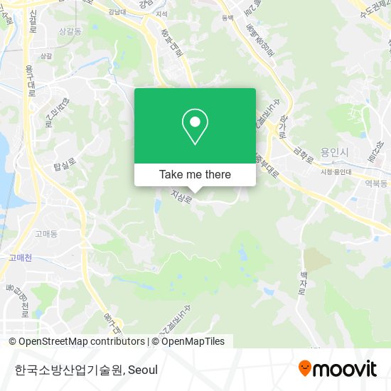 한국소방산업기술원 map