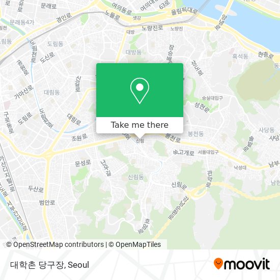 대학촌 당구장 map
