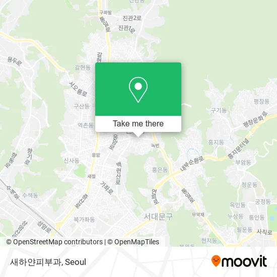 새하얀피부과 map