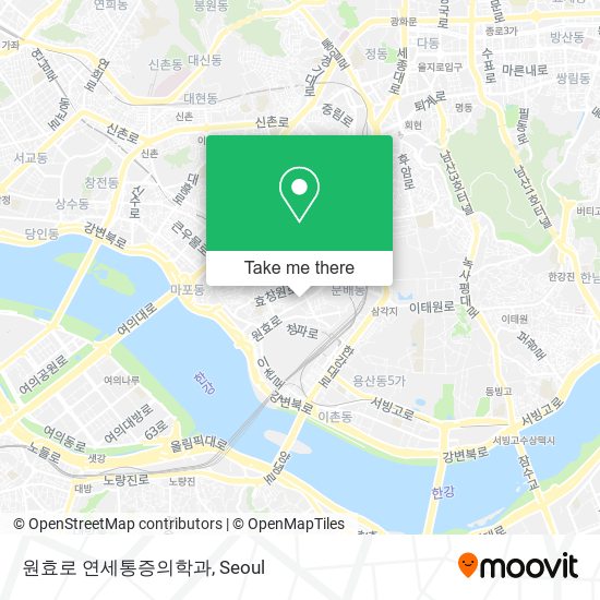 원효로 연세통증의학과 map