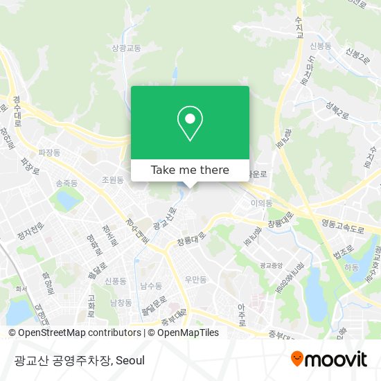 광교산 공영주차장 map