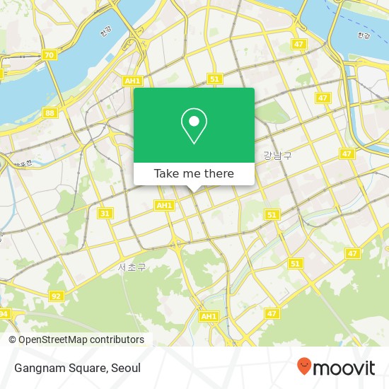 Gangnam Square map