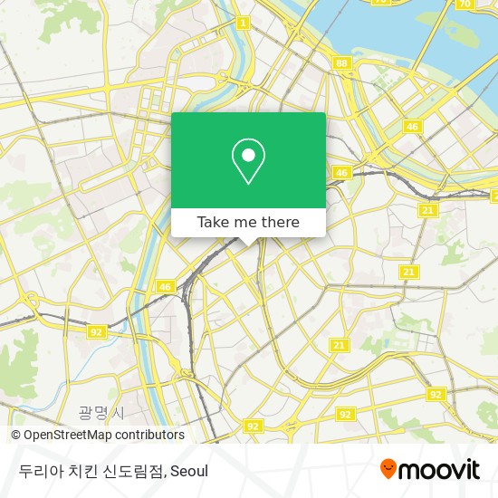 두리아 치킨 신도림점 map