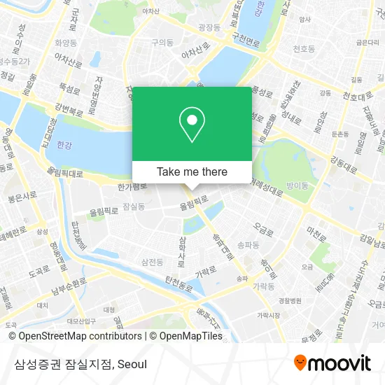 삼성증권 잠실지점 map