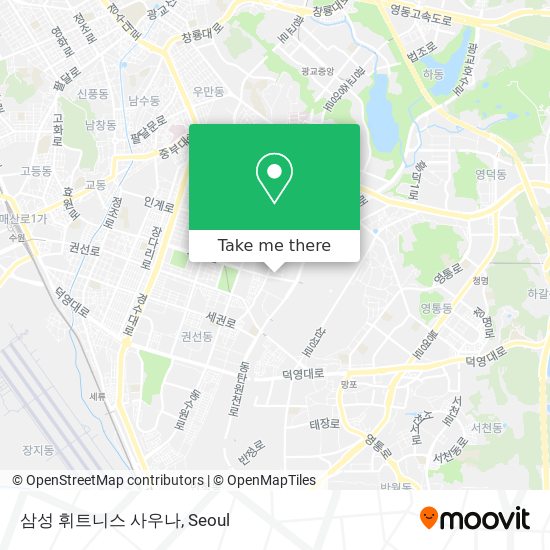 삼성 휘트니스 사우나 map