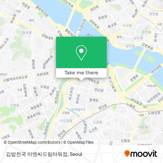 김밥천국 이엔씨드림타워점 map