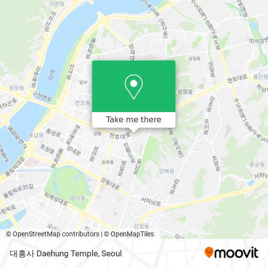 대흥사  Daehung Temple map