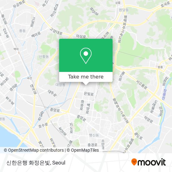신한은행 화정은빛 map