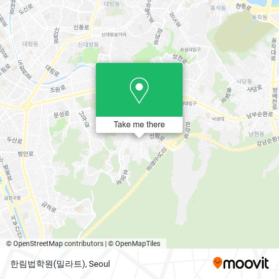 한림법학원(밀라트) map