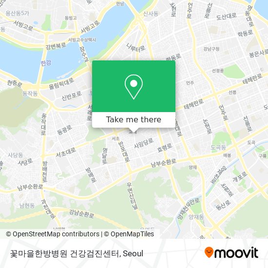꽃마을한방병원 건강검진센터 map