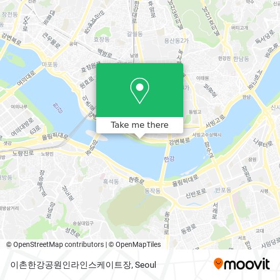 이촌한강공원인라인스케이트장 map