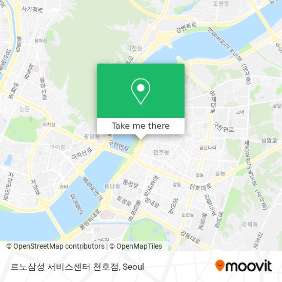 르노삼성 서비스센터 천호점 map