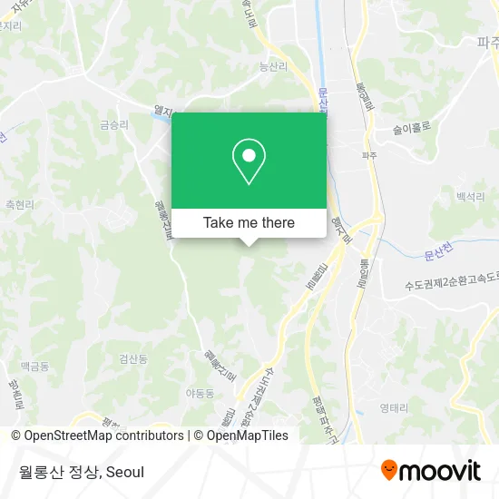 월롱산 정상 map