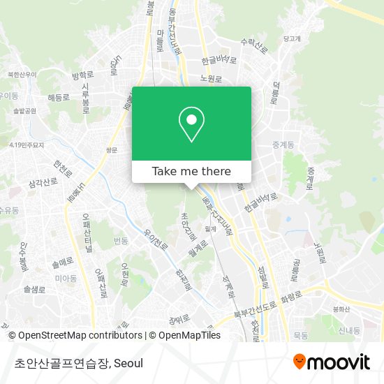 초안산골프연습장 map
