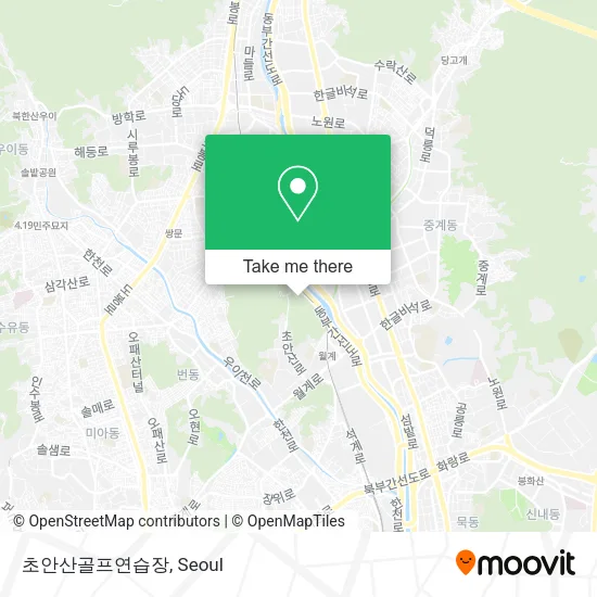 초안산골프연습장 map