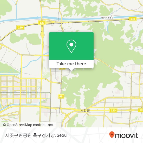 서곶근린공원 축구경기장 map