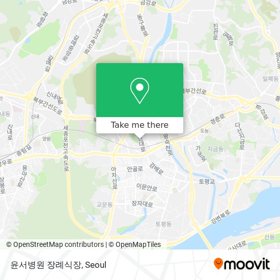 윤서병원 장례식장 map