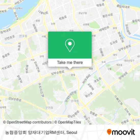 농협중앙회 양재대기업RM센터 map