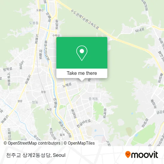 천주교 상계2동성당 map