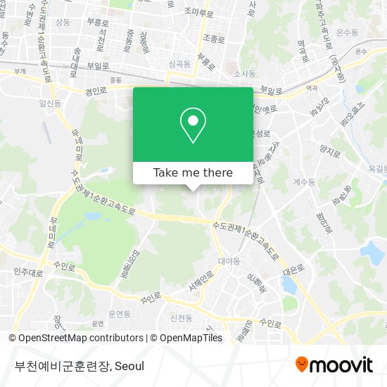 부천예비군훈련장 map