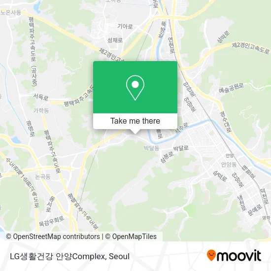 LG생활건강 안양Complex map