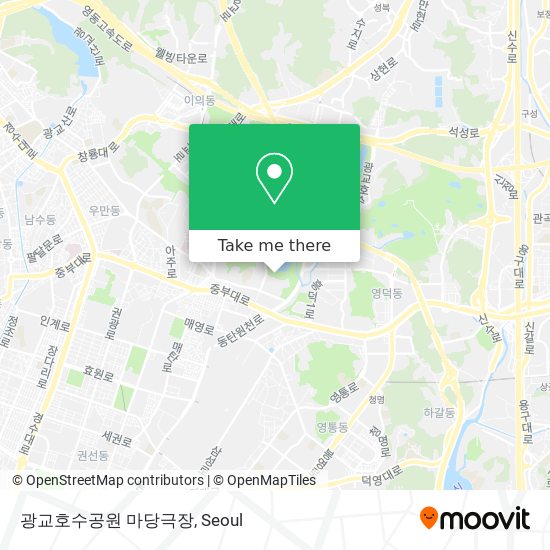 광교호수공원 마당극장 map