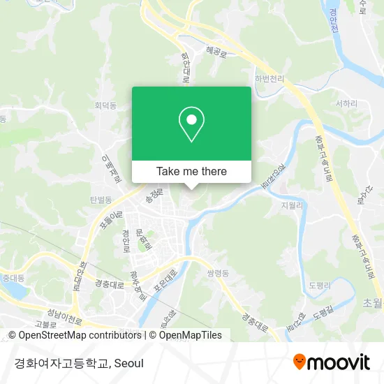 경화여자고등학교 map