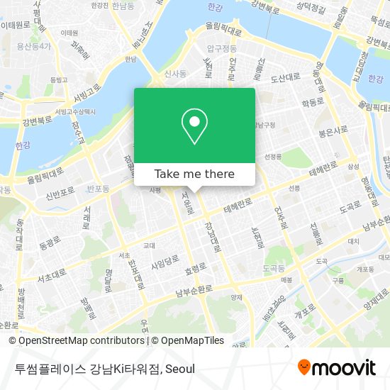 투썸플레이스 강남Ki타워점 map