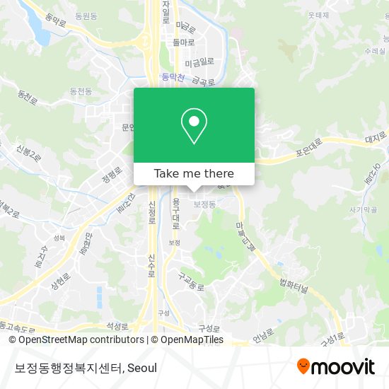 보정동행정복지센터 map