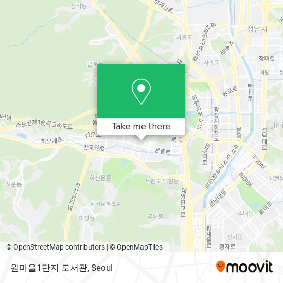 원마을1단지 도서관 map