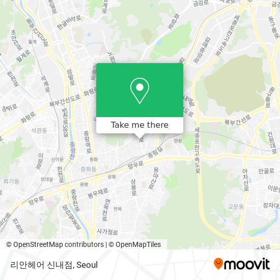 리안헤어 신내점 map