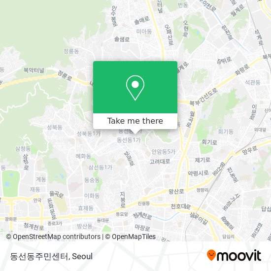 동선동주민센터 map