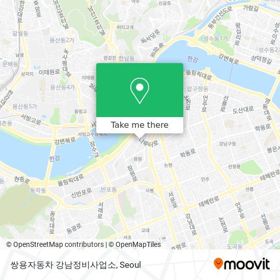 쌍용자동차 강남정비사업소 map