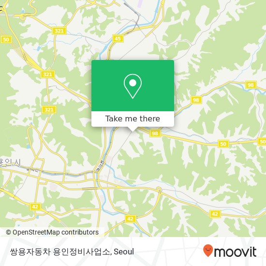 쌍용자동차 용인정비사업소 map