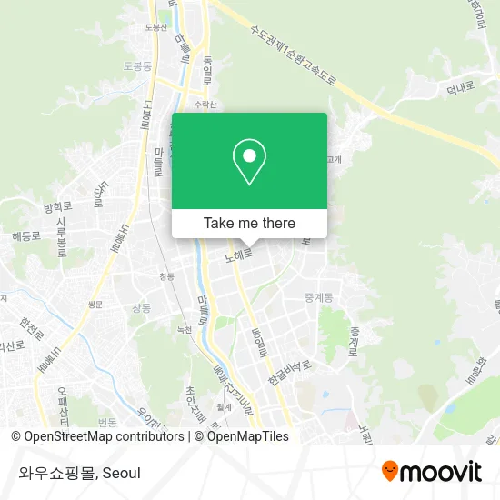 와우쇼핑몰 map