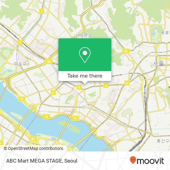 ABC Mart MEGA STAGE map