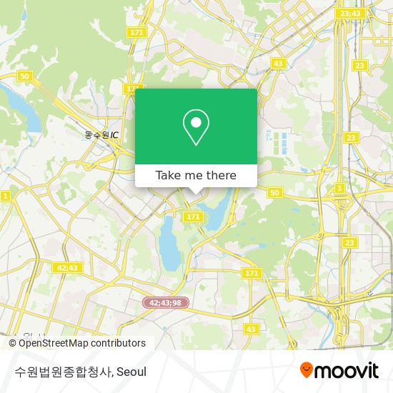 수원법원종합청사 map