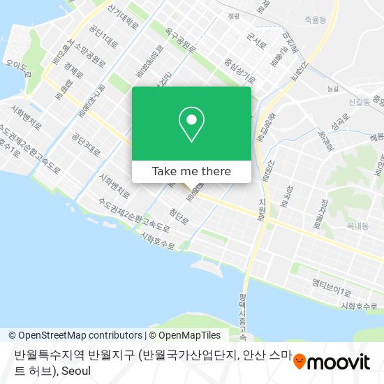 반월특수지역 반월지구 (반월국가산업단지, 안산 스마트 허브) map